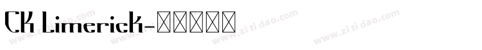 CK Limerick字体转换
